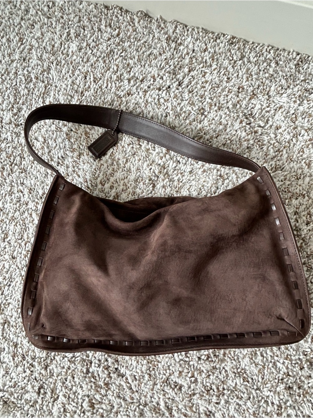 COACH 9476 Vintage brown soft Suede Leather bag - Picture 8 of 8